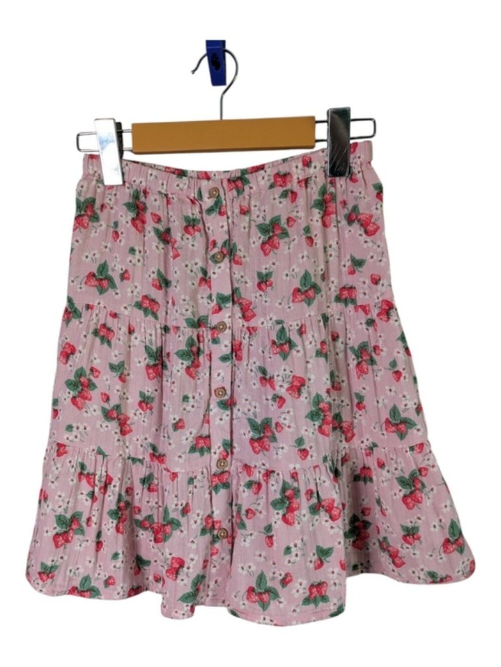 Mini Boden Kids' Doublecloth Midi Skirt French Pink Strawberry Size 7/8 Years